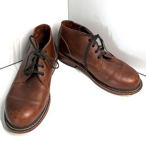 P.W. Minor Men's Brown Leather Ankle Boot in Size 8